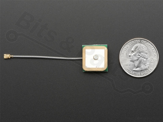 GPS Antenne passief uFL - 15mm x 15mm 1 dBi gain - Adafruit 2461